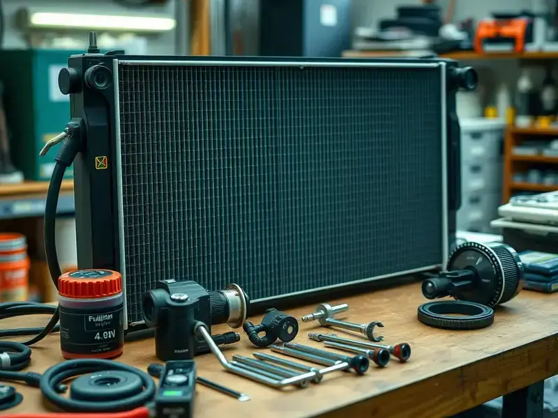 Radiator and cooling system components